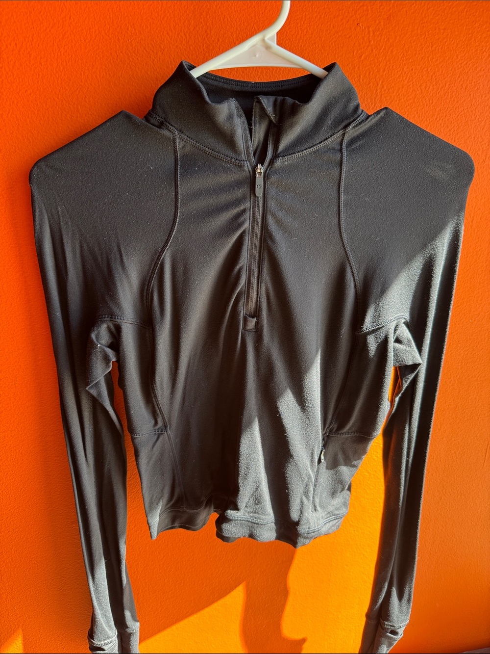 lululemon athletica Men’s Black Half-Zip Performance Sweater